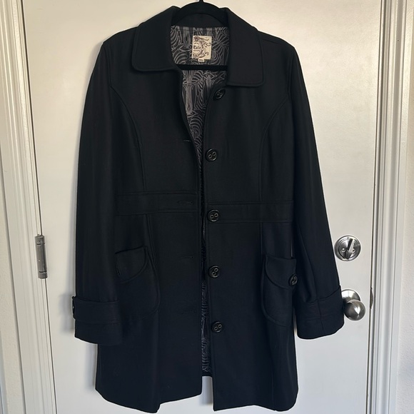 Tulle Black Wool Peacoat XL - Picture 3 of 10